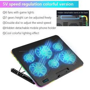 Heat Dissipation Laptop Radiator Notebook Laptop Cooler USB Dual Fan Cooling Pad for Notebook Computer