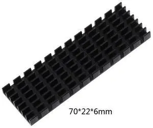 Black  for .2 2280 SSD Heatsink Aluminum Alloy Hard Drive Disk Radiator for M2 NVME PC J60A