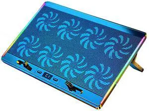 F4 Plus COOLCOLD Gaming Laptop Cooler Eight Fan Led Screen Two USB Port Air Cooled Laptop Fan Mute Notebook Stand Full Size Compatible F4 Plus COOLCOLD Gaming Laptop Cooler Eight Fan Led Screen Two USB Port Air Cooled Laptop Fan Mute Notebook Stand Full Size Compatible