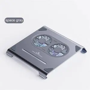 grey Laptop Cooling Pad Gaming Aluminum Laptop Stand Notebook Computer Radiator Bracket with Fans and USB Port for MacBook grey Laptop Cooling Pad Gaming Aluminum Laptop Stand Notebook Computer Radiator Bracket with Fans and USB Port for MacBook