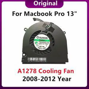 Original Laptop Cooler CPU Cooling Fan For Macbook Pro 13" A1278 Fan 2008 2009 2010 2011 2012 Years