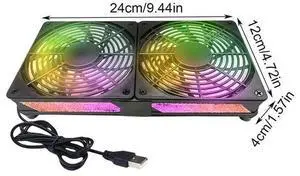 Blue USB Portable Cooling Fan Efficient Heat Dissipation Laptop Cooling Base Silent Fan Radiator Luminouss Cooling Pad Laptop Stand Blue USB Portable Cooling Fan Efficient Heat Dissipation Laptop Cooling Base Silent Fan Radiator Luminouss Cooling Pad Laptop Stand