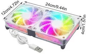 green USB Portable Cooling Fan Efficient Heat Dissipation Laptop Cooling Base Silent Fan Radiator Luminouss Cooling Pad Laptop Stand green USB Portable Cooling Fan Efficient Heat Dissipation Laptop Cooling Base Silent Fan Radiator Luminouss Cooling Pad Laptop Stand