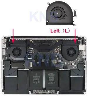 2012-2013 only Left  Original A1398 FanRight For Macbook Pro Retina 15" A1398 Cooling Fan 923-0091 923-00922012 610-01912014 2015