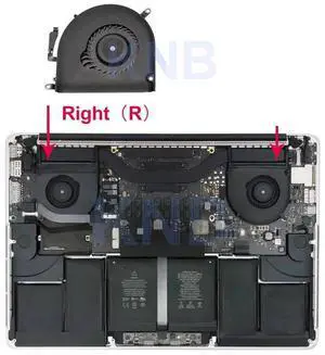 2012-2013 only Right  Original A1398 FanRight For Macbook Pro Retina 15" A1398 Cooling Fan 923-0091 923-00922012 610-01912014 2015