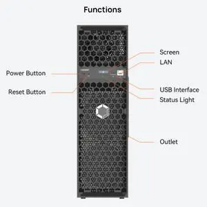 Avalon Q New Canaan Avalon Q 90TH/s BTC Bitcoin Miner 1674W 18.6 J/TH Home Quite Miner with Original US Power Cord - in Stock