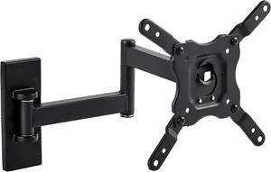 Full Motion TV Wall Mount fits 12" to 40" TVs and VESA 200x200, Black