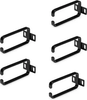 5-Pack 1U Vertical Cable Management D-Ring Hooks, Cable Manager for 19" Server Racks/Cabinets, Wire Organizers