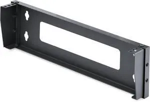 1U Vertical Wall-Mount Bracket for 19Inch Rack Mountable Equipment, 121lb/55kg Capacity, for Patch Panels/Servers
