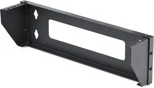 FOR-2U Vertical Wall-Mount Bracket for 19inch Rack Mountable Equipment, 121lb/55kg Capacity, for Patch Panels/Servers