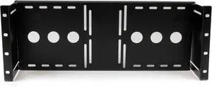 4U Universal VESA LCD Monitor Mounting Bracket for 19-inch Rack or Cabinet - TAA Compliant - Cold-Pressed Steel Bracket (RKLCDBK)