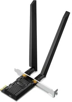WiFi 6E Intel AX210 AXE5400 PCIe WiFi Card for Desktop PC - (Archer TXE72E), Bluetooth 5.3, WPA3, 802.11ax Tri Band Wireless Adapter with MU-MIMO, OFDMA, Ultra-Low Latency, for Windows 10,11