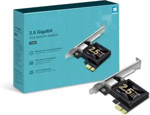 2.5GB PCIe Network Card (TX201)  PCIe to 2.5 Gigabit Ethernet Network Adapter, Supports Windows 11/10/8.1/8/7, Win Server 2022/2019/2016, Linux