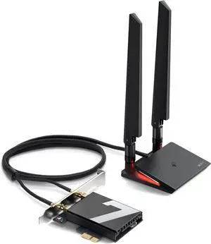 WiFi 7 BE9300 PCIe WiFi Card for Desktop PC(Archer TBE550E), Tri-Band Wireless Adapter, Bluetooth 5.4, Multicolor Status LED, Supports AMD/Intel Motherboard, Not Compatible with Windows 10