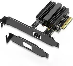 10Gbe PCI-e Network Card, AQC113 Controller, 10G Base-T RJ45 Port NIC Card, 100/1000/2500/10000Mbps Ethernet Card, 10Gb Ethernet Adapter Support Windows10/11/Windows Server/Linux
