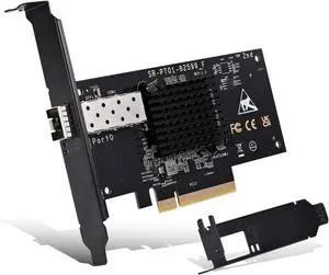 10Gb SFP PCI-e Network Card, 82599(X520-DA1) Controller, 10Gbps Ethernet Adapter, 10Gbe SFP+ Port, 10G NIC Card, Support Windows/Windows Server/VMware