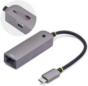 USB-C to Ethernet Adapter, 100W PD Pass-Through, NIC, USB 3.0 Type-C 1Gbps Multi Speed Network, Windows & Mac
