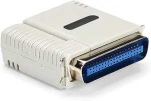 Ethernet to Parallel Network Print Server, 10/100Mbps LAN, WebUI, Centronics Ethernet Printer Server Adapter, TAA