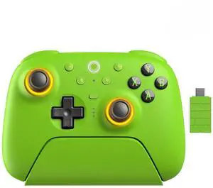 Ultimate 2 Wireless Controller for Windows, Android,Steam Deck, TMR Joysticks, 1000Hz Polling Rate, Tactile/Hall Triggers, Motion Control, Programmable Back Paddle Buttons & L4/R4 Bumpers,Green