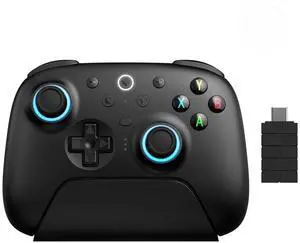 Ultimate 2 Wireless Controller for Windows, Android, Steam Deck, TMR joysticks, 1000Hz Polling Rate, Tactile/Hall Triggers, Motion Control, Programmable Back Paddle Buttons&L4/R4 Bumpers, Black