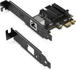 5Gb PCIe Network Card, 5G Base-T PCI Express Ethernet Adapter with RTL8126, Support WOL, 5G/2.5G/1G/100Mbps NIC Card RJ45 Port for PC Windows/Linux OS