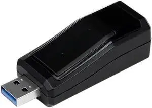 USB 3.0 to Gigabit Ethernet NIC 10/100/1000 Mbps Network Adapter, Black (USB31000NDS)
