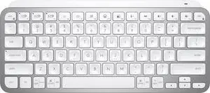 MX Keys Mini Minimalist Wireless Illuminated Keyboard, Compact, Bluetooth, Backlit, USB-C, Compatible with Apple macOS, iOS, Windows, Linux, Android, Metal Build - Pale Gray