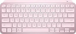 MX Keys S Wireless Keyboard, Low Profile, Fluid Precise Quiet Typing, Programmable Keys, Backlighting, Bluetooth, USB C Rechargeable, for Windows PC, Linux, Chrome, Mac - Rose