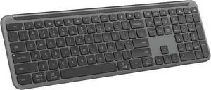 Signature Slim K950 Wireless Keyboard, Sleek Design, Switch Typing Between Devices, Quiet Typing, Bluetooth, Multi-OS, Windows, Mac, Chrome - Graphite
