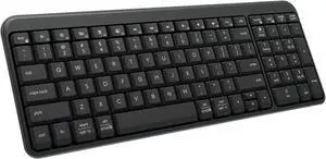 K250 Bluetooth Keyboard with Numpad, Easy Connectivity, Compact Wireless Keyboard Made with Recycled Plastic, Spill-Resistant, Comfortable Keys - Windows/MacOS - Graphite