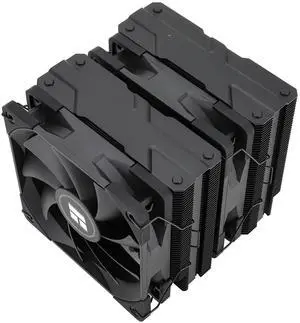 Peerless Assassin 120 Black CPU Air Cooler, 6 Heat Pipes,TL-C12B PWM Fan, Aluminium Heatsink Cover, AGHP Technology, for AMD AM4/AM5/Intel LGA 1700/115X/1851/1200/2066/2011 PA120 Black