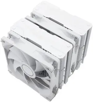 Peerless Assassin 120 White CPU Air Cooler, 6 Heat Pipes,TL-C12W PWM Fan,Aluminium Heatsink Cover, AGHP Technology, for AMD AM4/AM5/Intel LGA 1700/115X/1851/1200/2066/2011 (PA120 White)