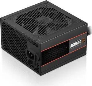 650W Power Supply, 80 Plus Bronze Certified, Non Modular Power Supply, 5 Year Warranty