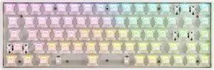 G65 Rapid Trigger Mechanical Keyboard Magnetic Switch 68 Keys Gaming Keyboard 65% Size RGB Compact USB Wired Barebone No Keycap Gray