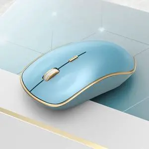Wireless Mouse for Laptop | 5 DPI Levels, Silent for Notebook, MacBook, Chromebook, PC - Blue