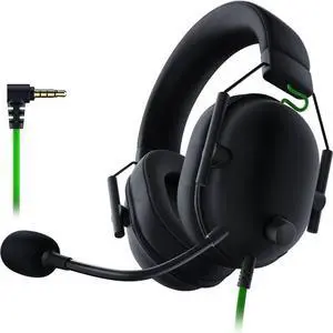 BlackShark V2 X Gaming Headset: 7.1 Surround Sound - 50mm Drivers - Memory Foam Cushion - For PC, PS4, PS5, Switch - 3.5mm Audio Jack - Black