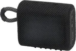 Go 3 - Portable Mini Bluetooth Speaker, big audio and punchy bass, IP67 waterproof and dustproof, 5 hours of playtime, speaker for home, outdoor and travel (Black)