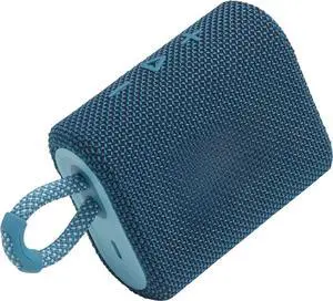 Go 3 - Portable Mini Bluetooth Speaker, big audio and punchy bass, IP67 waterproof and dustproof, 5 hours of playtime, speaker for home, outdoor and travel (Blue)