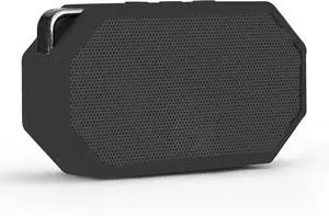 Mini H2O - Waterproof Bluetooth Speaker, IP67 Certified & Floats in Water, Compact & Portable Speaker for Hiking, Camping, Pool, and Beach,Black