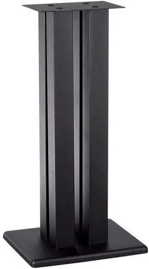 24 Inch Speaker Stand (Each) - Supports 75 lbs, Adjustable Spikes, Compatible With Bose, Polk, Sony, Yamaha, Pioneer and others, Black
