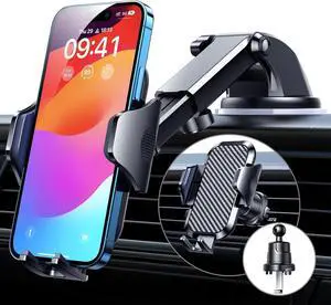 Car Phone Holder 2025 Ultimate Military-Grade Phone Holder for Your Car Windshield DashboardNewest Best Strongest Cell Phone Car Mount with Patent & Safety Certs for iPhone Samsung Android