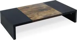 20 inch Monitor Riser, Sturdy Wood Desktop Riser for TV/PC/Laptop/Printer, TV Riser Stand Computer Shelf with Storage for Home Office