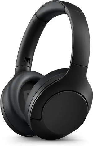 H8506 Over-Ear Wireless Headphones with Noise Canceling Pro (ANC) and Multipoint Bluetooth Connection, 60 Hours Playtime, (TAH8506BK/00),Black