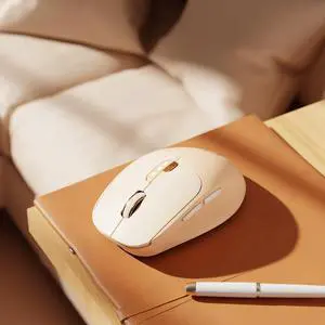 Wireless Mouse, Bluetooth & 2.4G Quiet Computer Mouses with 1600 DPI, Battery Level Display, Ergonomic Office Mouse,6 Button Portable Cute Cordless Mice for Laptop/PC/Mac- Pink