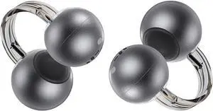 Open-Ear Wireless Bluetooth Headphones, Clip-On Earbuds with Soft Silicone Pads, 4D Panoramic Sound, Enhanced Comfort & Secure Fit, IP54 Water-Resistant Ear Grips for Workout, Black