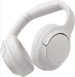 HT2 Hybrid Active Noise Cancelling Headphones, Wireless Over Ear Bluetooth Headset, 60H Playtime, Hi-Res Audio Custom EQ via App Deep Bass Comfort Fit Ear Cups, for Home Office Travel White