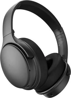 Upgrade Active Noise Cancelling Headphones, H1 Wireless Over Ear Bluetooth Headphones, Deep Bass Headset, Low Latency, Memory Foam Ear Cups,90H Playtime