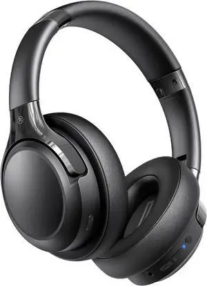 Bluetooth Headphones Over Ear, 65H Playtime and 6 EQ Music Modes Wireless Headphones with Microphone, HiFi Stereo Foldable Lightweight Headset, Deep Bass for Home Office Cellphone PC Ect.