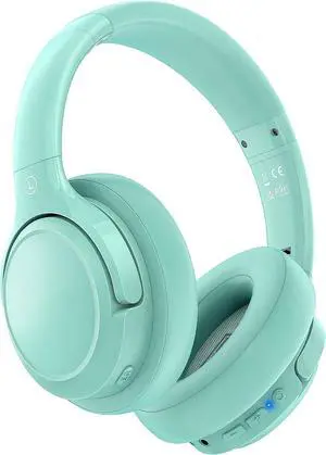 Bluetooth Headphones Over Ear, 65H Playtime and 6 EQ Music Modes Wireless Headphones with Microphone, HiFi Stereo Foldable Lightweight Headsets, Deep Bass for Home Office Cellphone PC Ect.