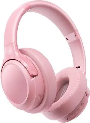 Bluetooth Headphones Over Ear, 65H Playtime and 6 EQ Music Modes Wireless Headphone with Microphone, HiFi Stereo Foldable Lightweight Headsets, Deep Bass for Office Home Cellphone PC Ect.